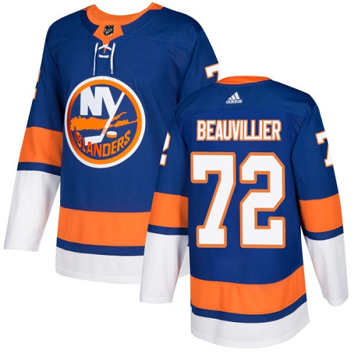Adidas Islanders #72 Anthony Beauvillier Royal Blue Home Authentic Stitched NHL Jersey - Click Image to Close